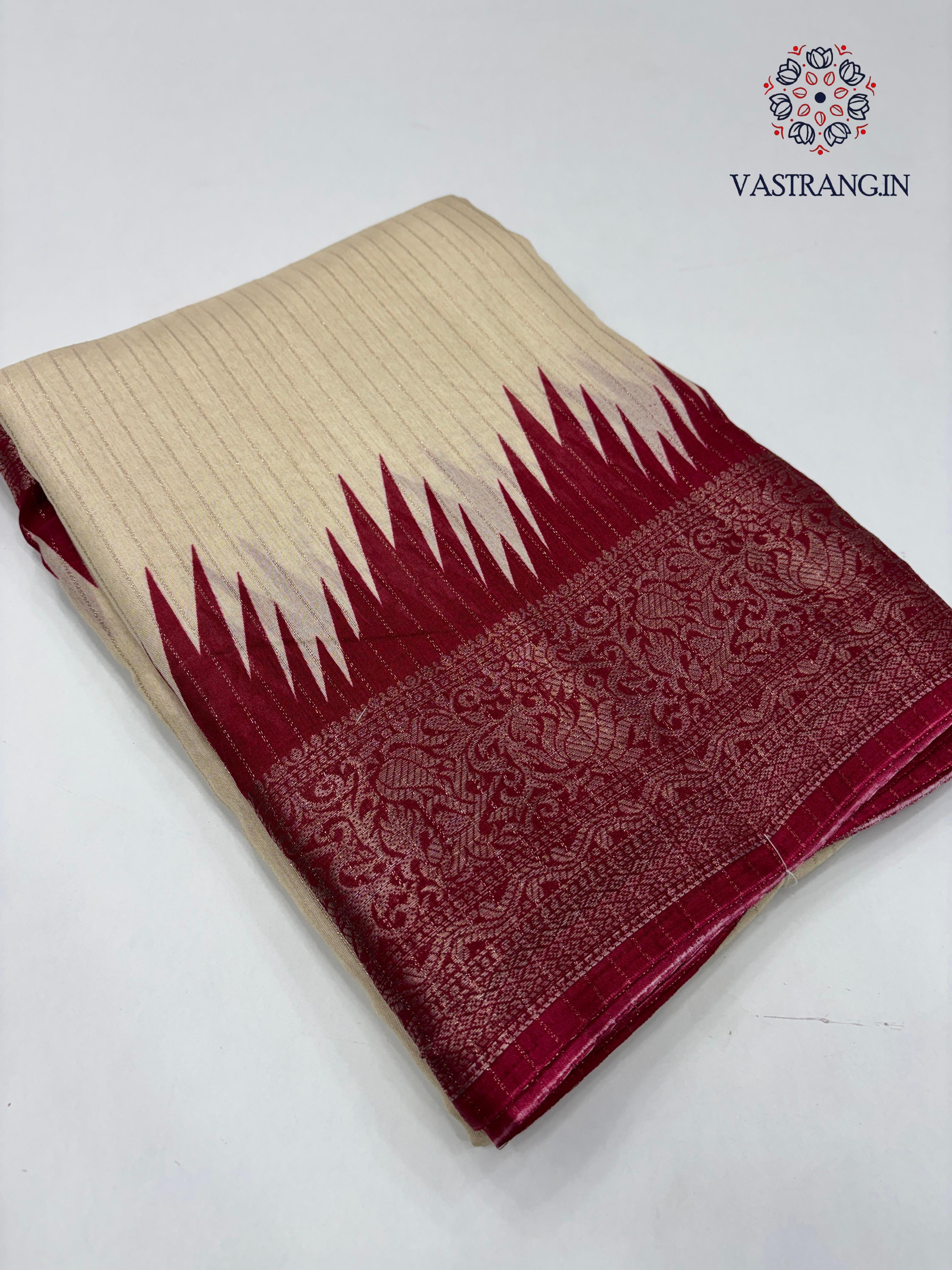 Function Wear Dola Silk Jacquard Zari n Print Work Fancy Designer Saree With Blouse