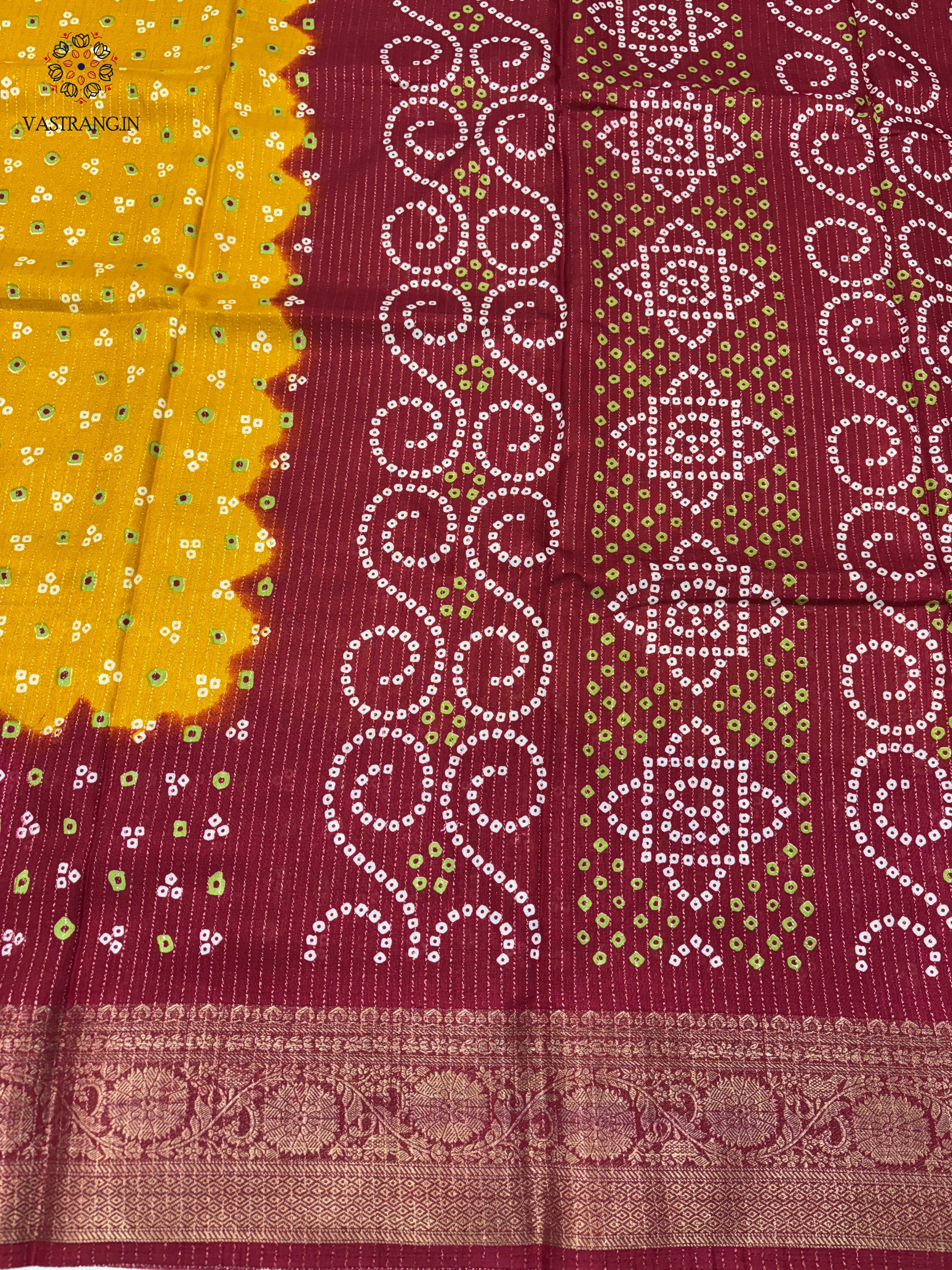 New Wedding Wear Yellow n Maroon Color Dola Silk Jacquard Zari n Print Work Fancy Designer Saree With Blouse