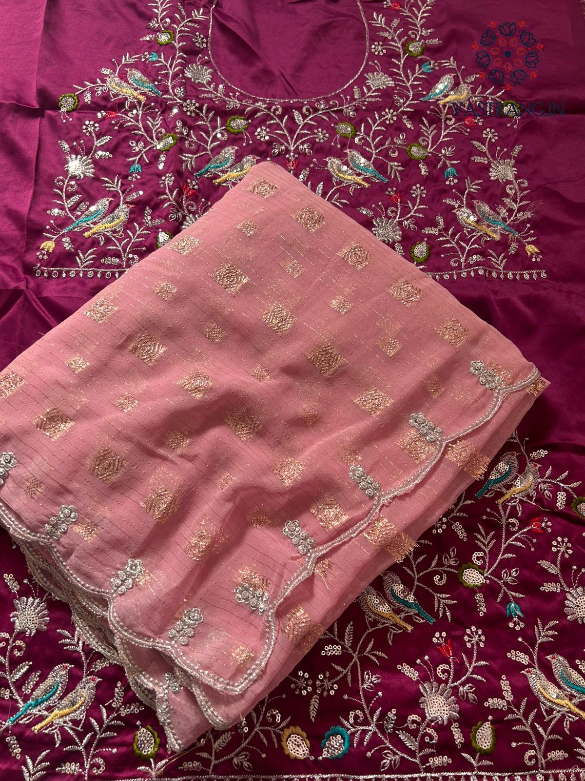 New Wedding Wear Soft Organza Silk Embroidery N cut Work Fancy Designer Saree