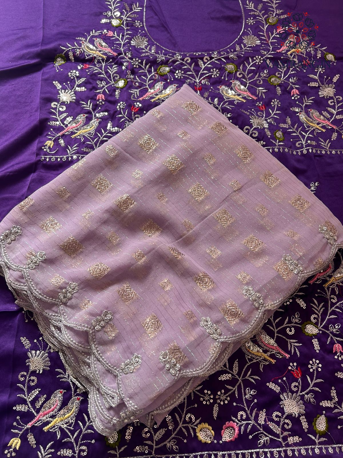 New Wedding Wear Soft Organza Silk Embroidery N cut Work Fancy Designer Saree