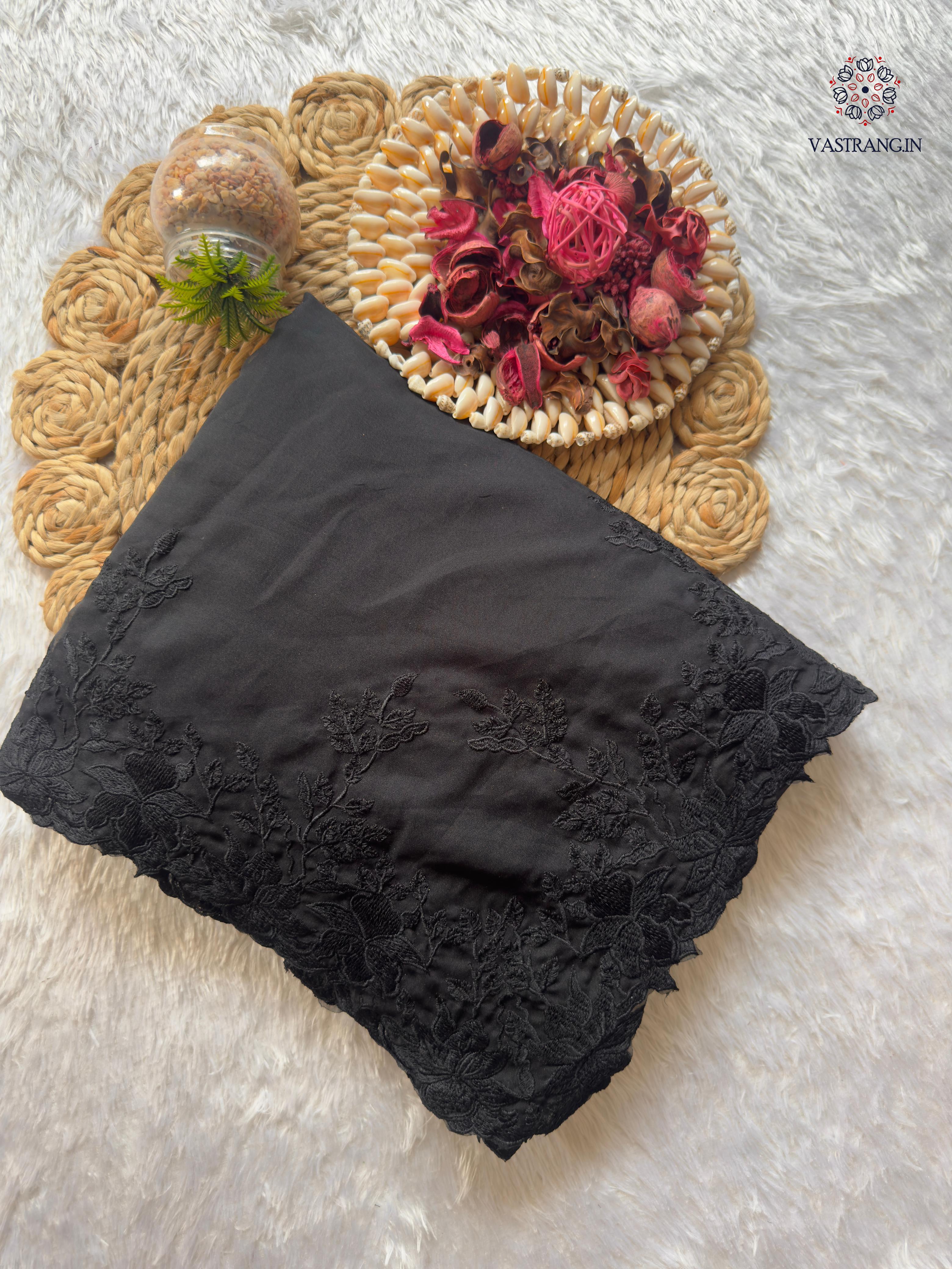 Partywear Soft Organza Silk Scalp Embroidery Work Fancy Designer Saree With Blouse