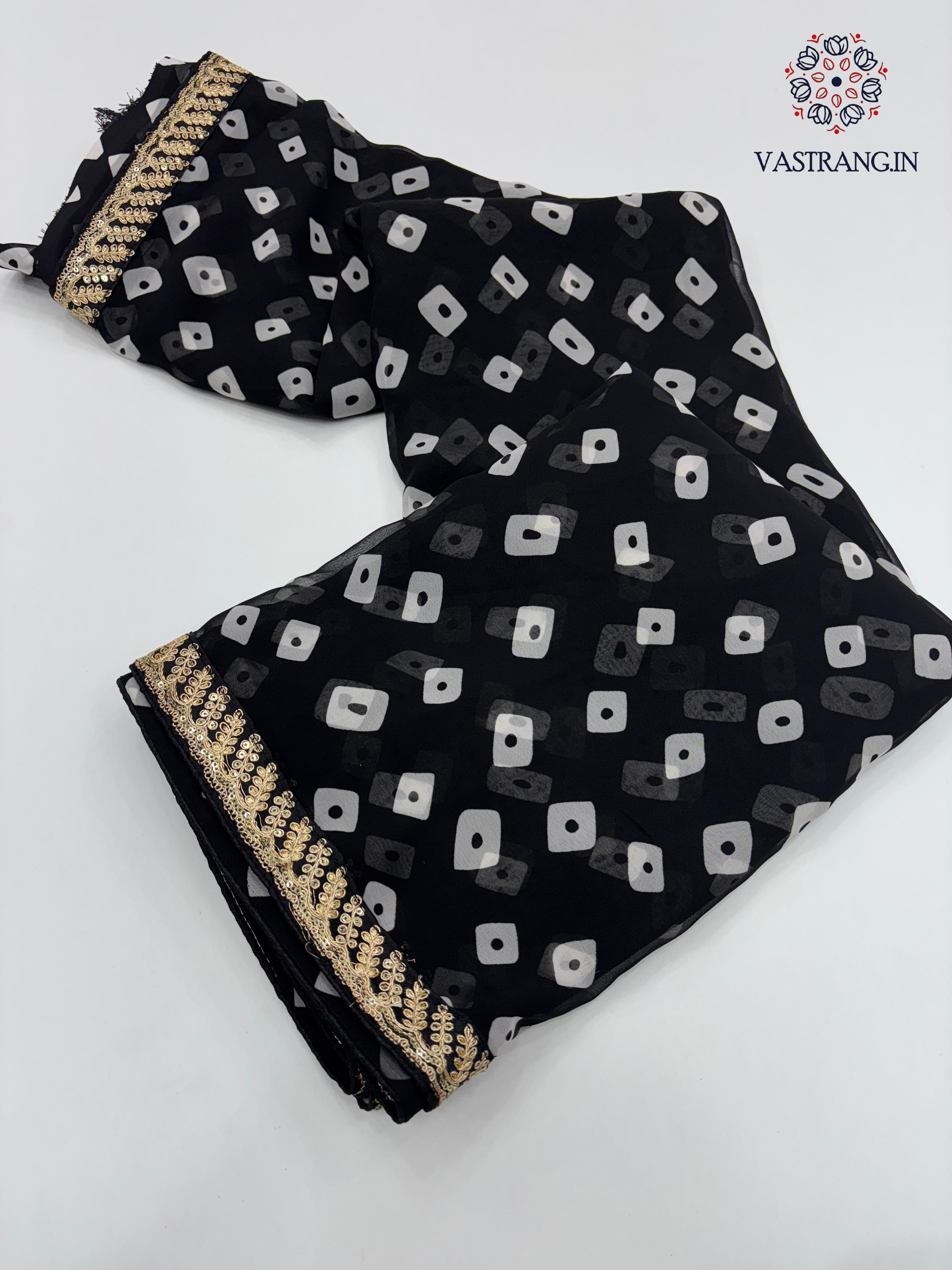 Beautiful Party Wear Georgette Silk Sequence Lace Saree For Wedding