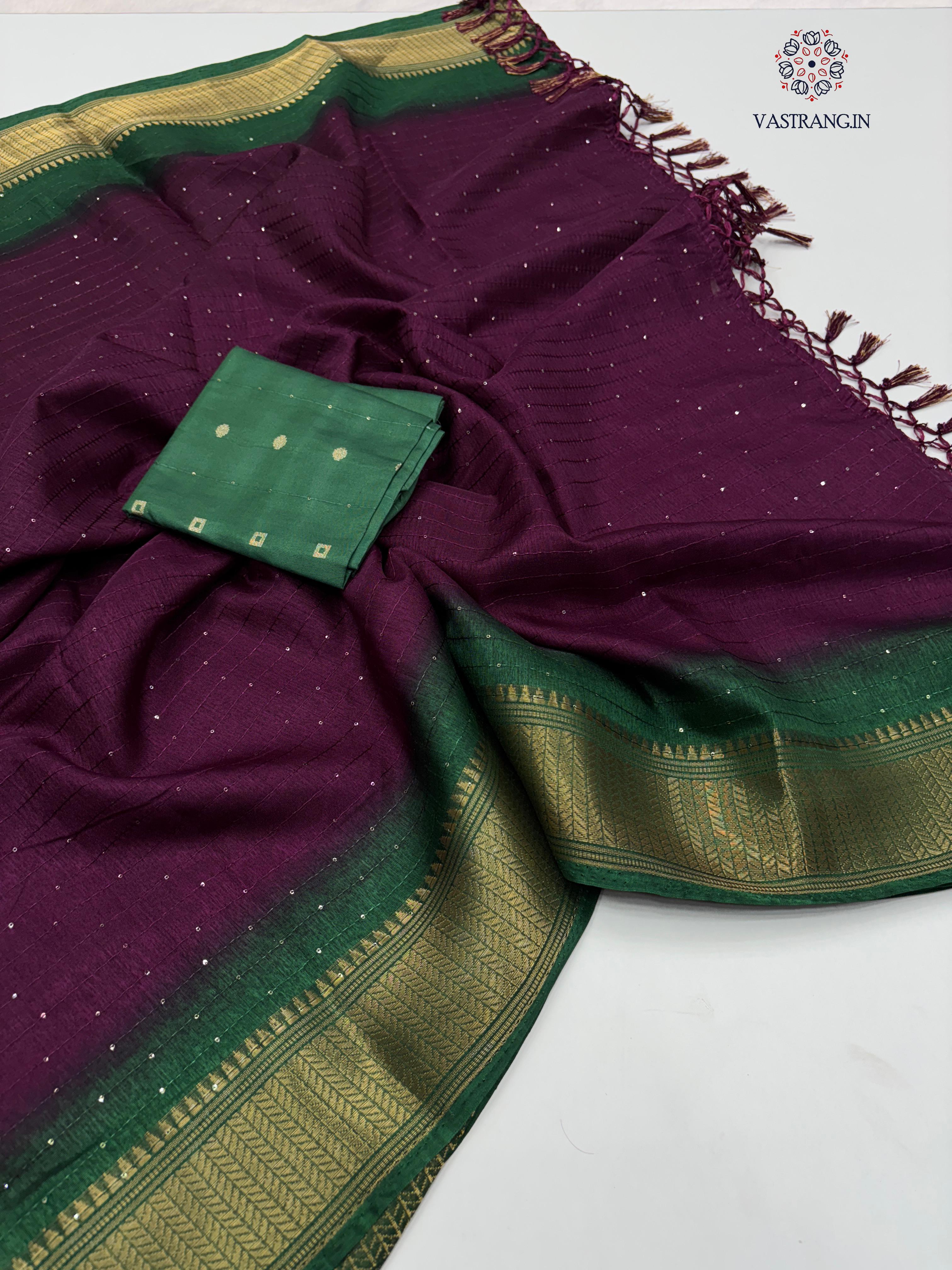 Glorious Party Wear Pure Dola Silk Sequence With Jacquard Weaving Work Fancy Designer Saree For Wedding
