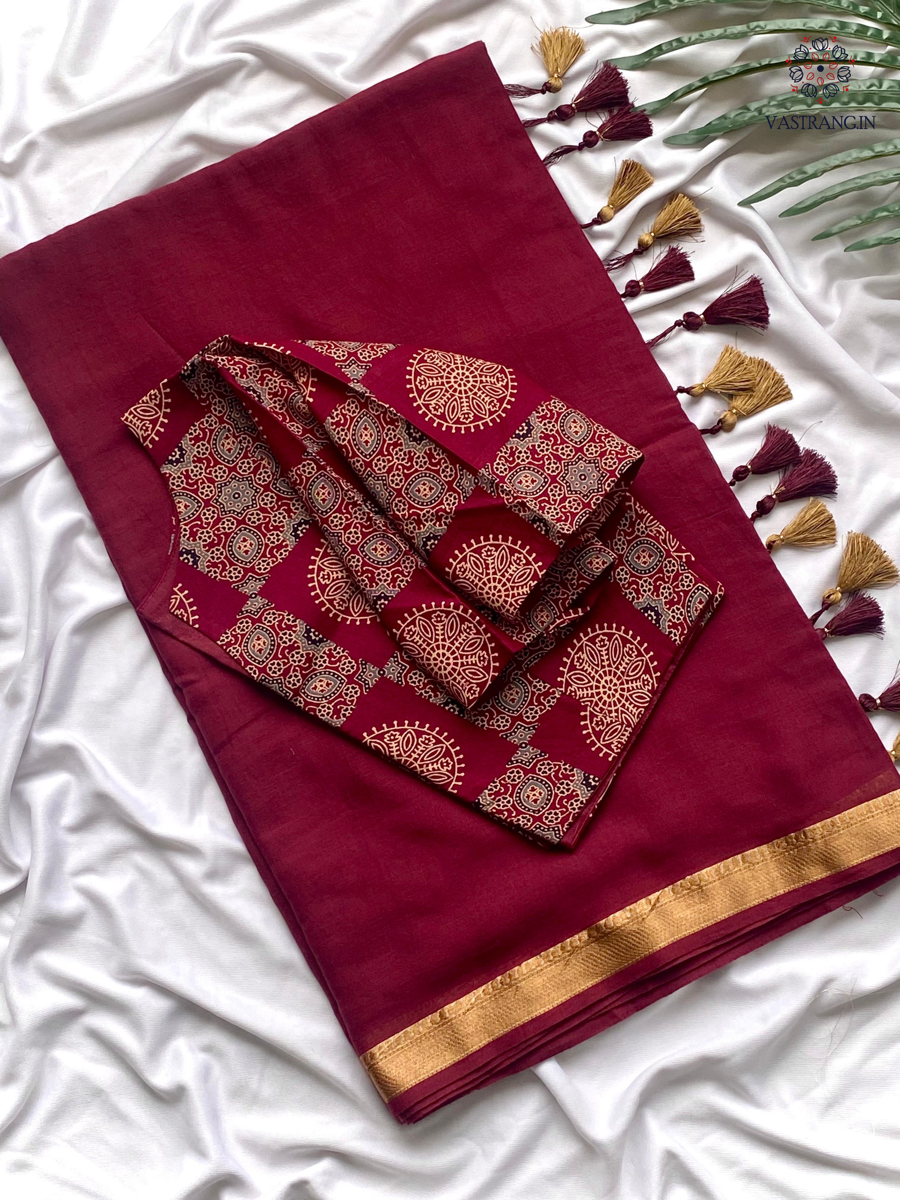 New Wedding Wear Pure Mul Cotton Jacquard Border with Tussles Work Fancy Designer Saree With Unstitched Blouse