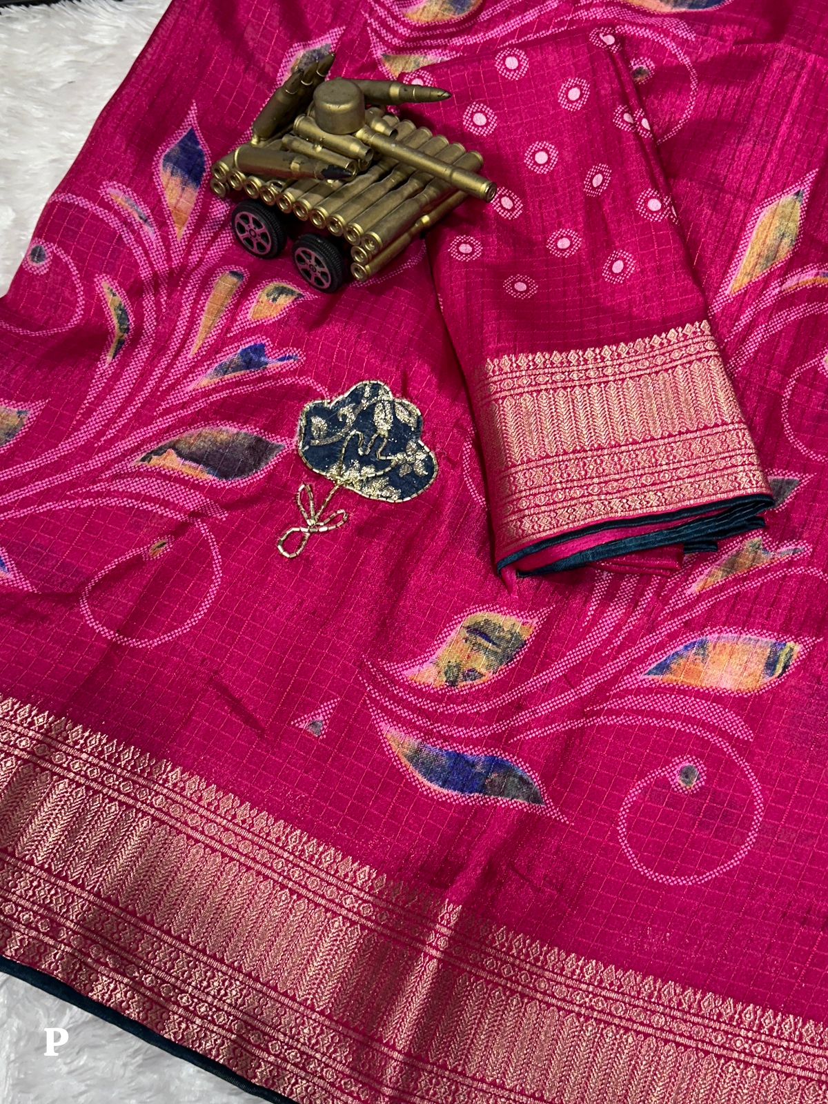 Elegant New Festive Wear Soft Cotton Designer Tussles Print n Weaving Work Saree For Women
