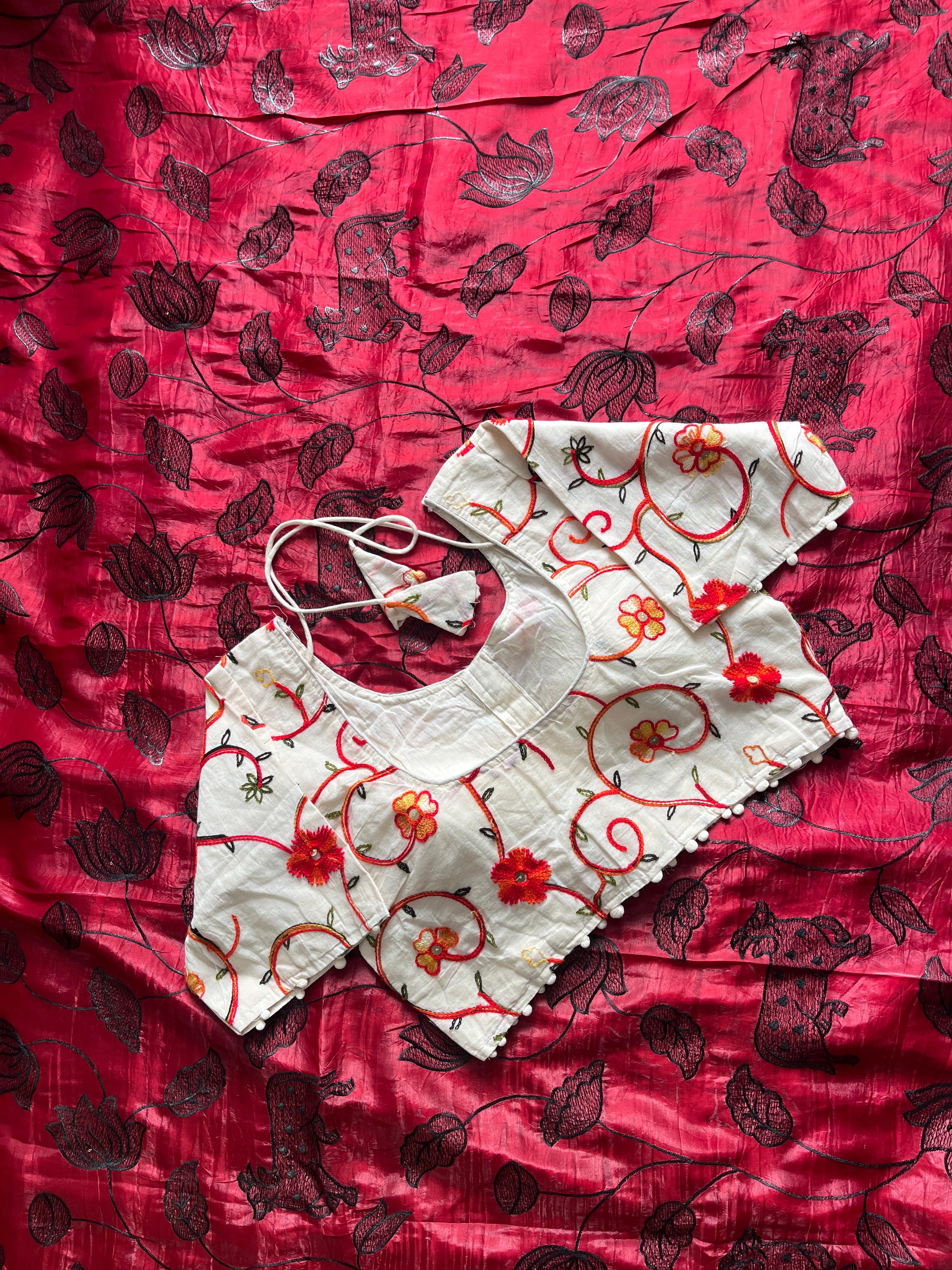 Outstanding Crush Silk Heavy Embroidered n Arco Border Work Fancy Designer Festive Wear Saree With Stitched Blouse