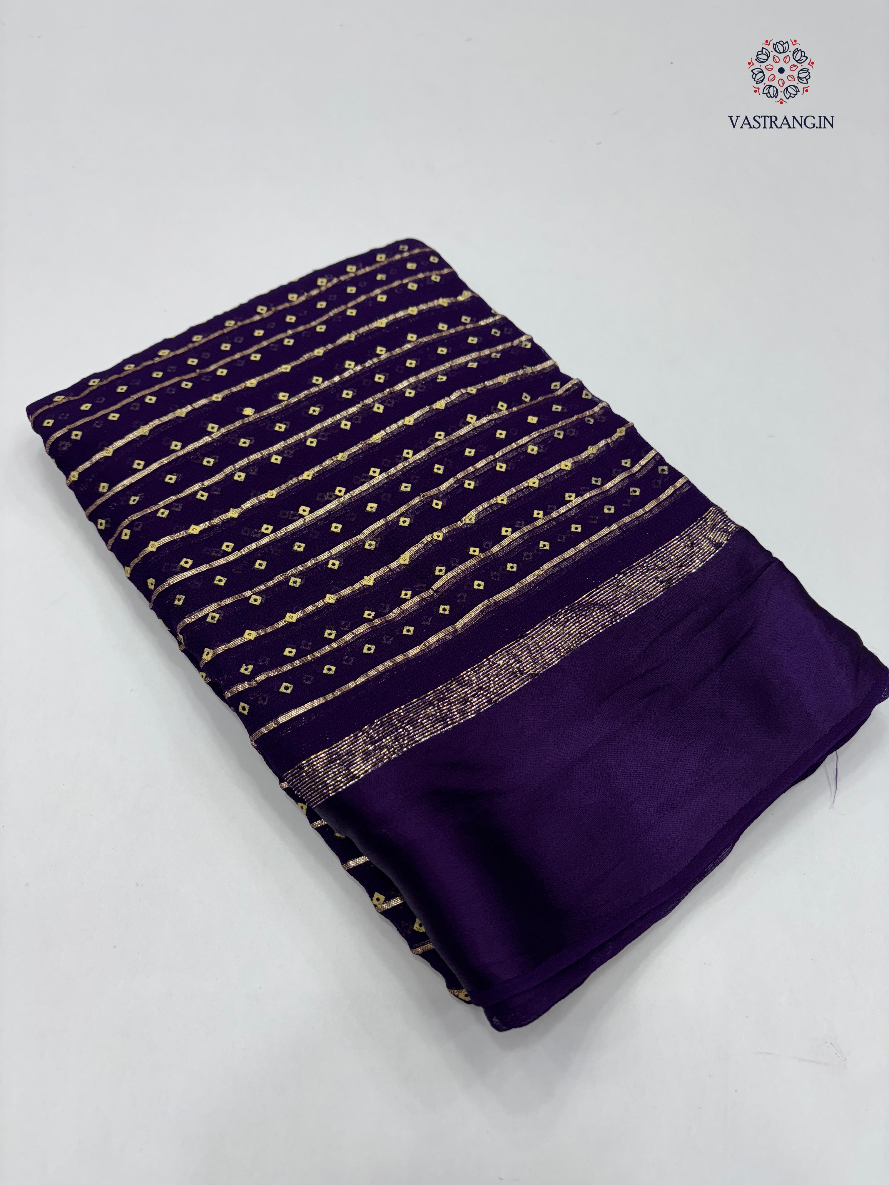 Elegant Party Wear Pure Viscose Georgette Weaving Jacquard Bandhani Print With Satin Border Fancy Desginer Saree For Ceremonial Occasion