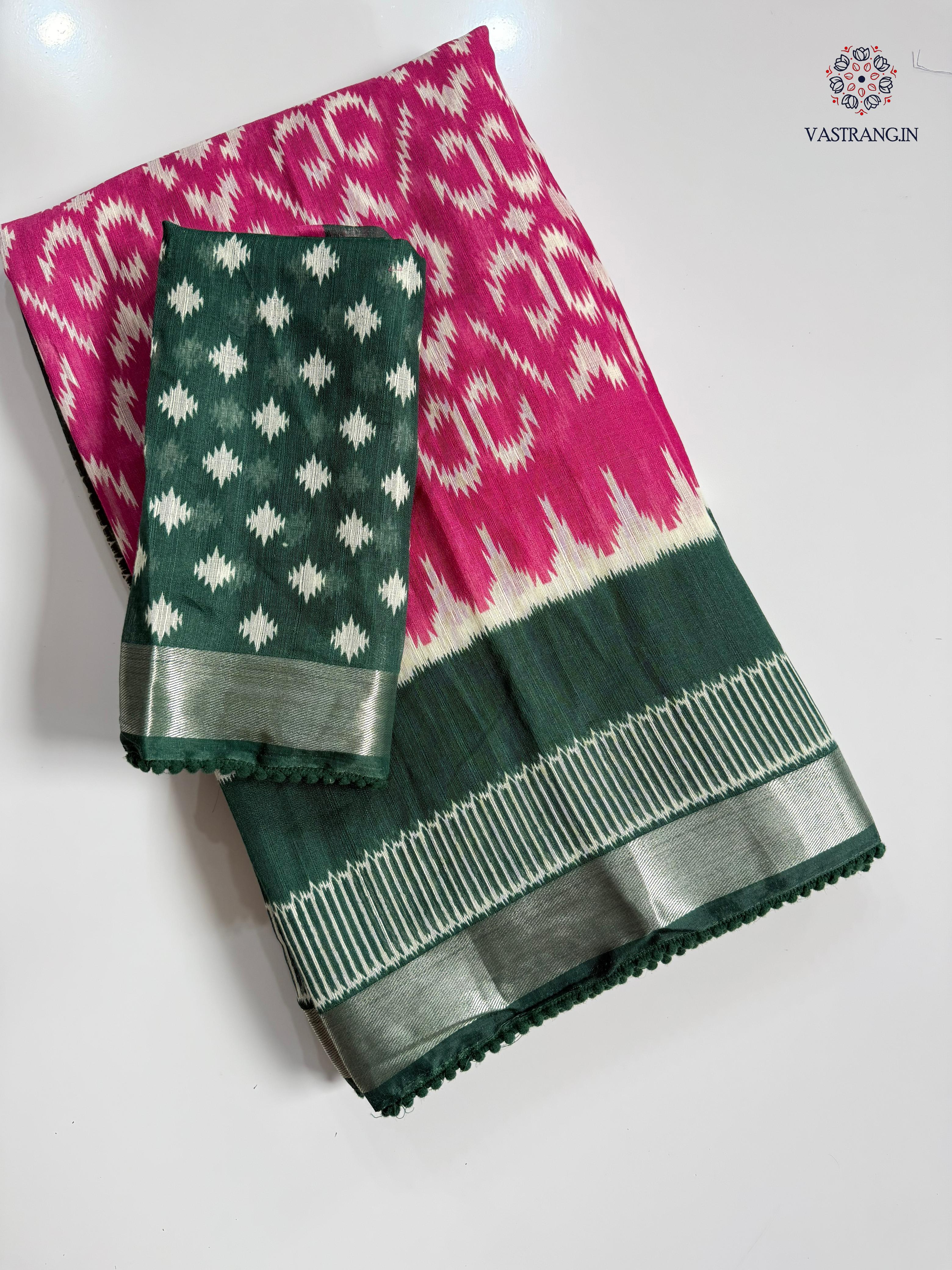 Sempiternal Kota Fabric Print n Zari Weaving Work Fancy Designer Saree With Blouse Piece