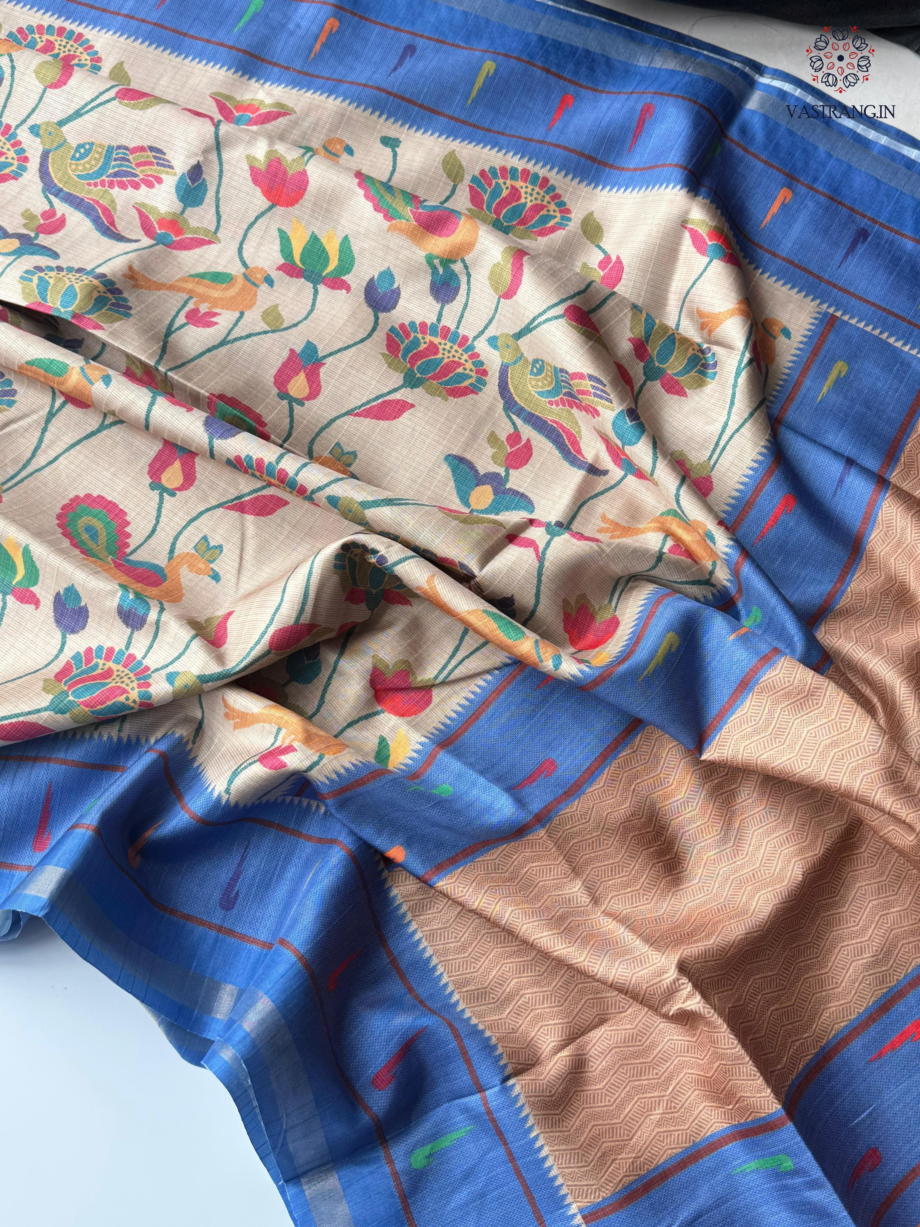 Latest Festive Wear Soft Cotton Print With Latkan Work Fancy Designer Saree With Blouse